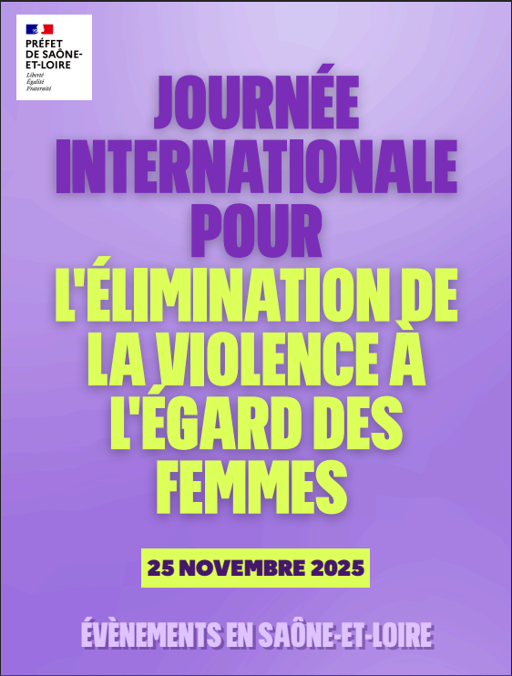Evénements relatifs à la journée internationale pour l'élimination de la violence à l'égard des femmes en Saône-et-Loire